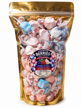 Load image into Gallery viewer, Assorted Berries & creme salt water taffy 500g pouch
