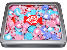 Load image into Gallery viewer, Assorted berries and cream salt water taffy gift tin