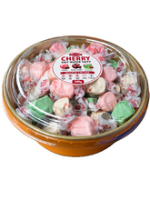 Load image into Gallery viewer, Assorted Cherry salt water taffy 500g bowl