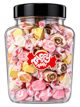 Load image into Gallery viewer, Assorted Cinnamon salt water taffy gift jar