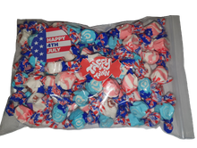 Load image into Gallery viewer, Stars & stripes salt water taffy July 4th 500g bag