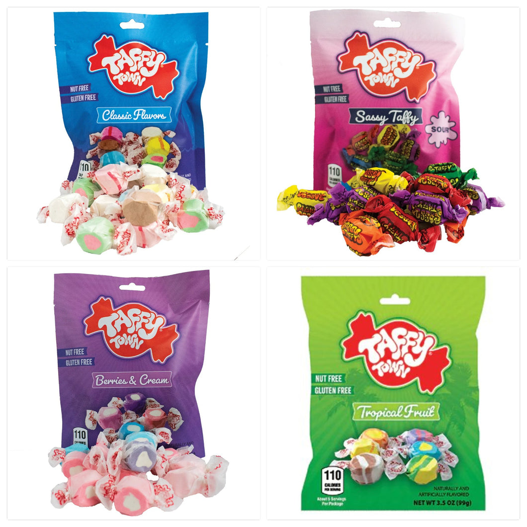Create your own Salt water taffy peg bags 4 x 100g