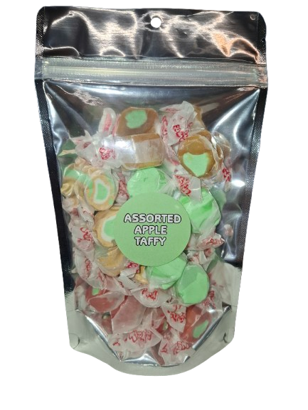 Assorted Apple salt water taffy 200g pouch