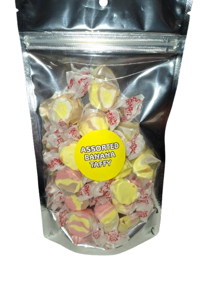 Assorted Banana salt water taffy 200g pouch