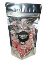 Load image into Gallery viewer, Assorted Licorice salt water taffy 200g pouch
