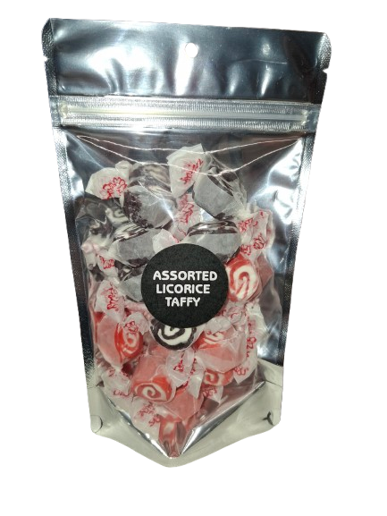 Assorted Licorice salt water taffy 200g pouch