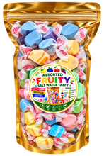 Load image into Gallery viewer, Assorted fruit flavours salt water taffy 500g pouch
