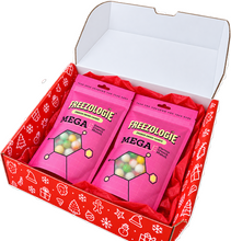 Load image into Gallery viewer, Freeze dried original poppers Christmas box FREE BAG OF FREEZE DRIED SALT WATER TAFFY INCLUDED
