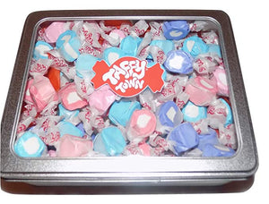 Assorted berries and cream salt water taffy gift tin
