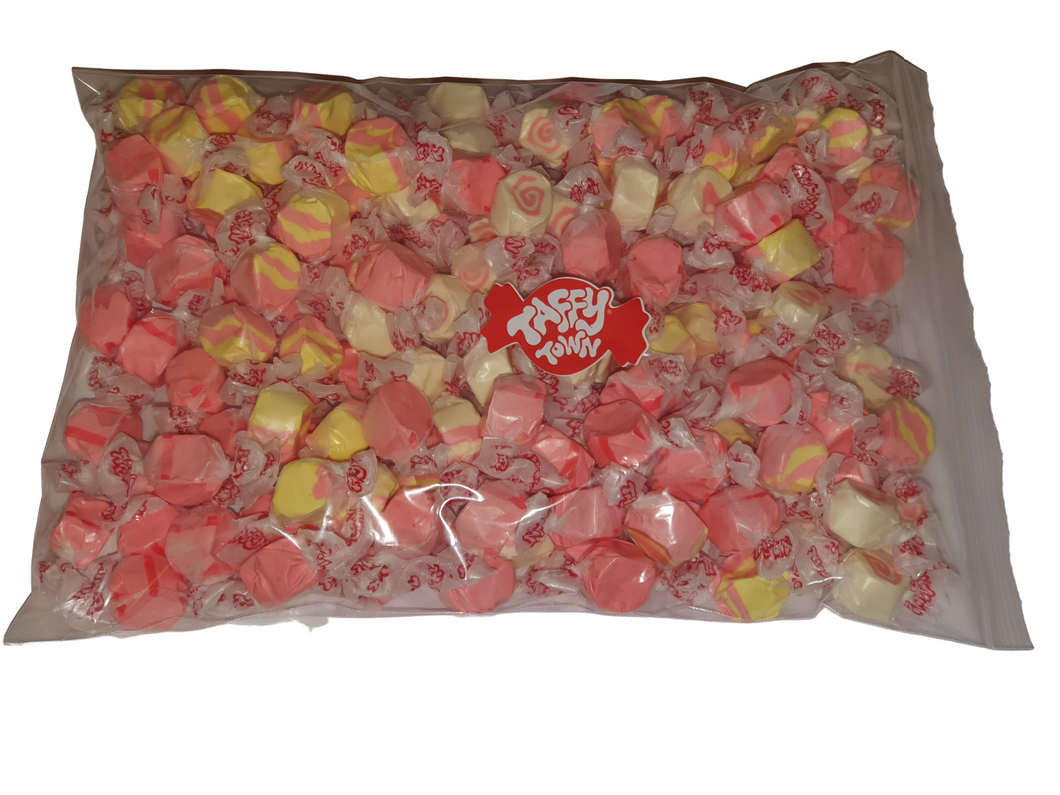 Assorted Strawberry salt water taffy 1kg bag