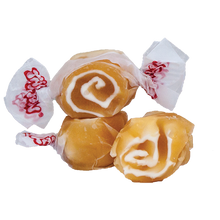 Load image into Gallery viewer, Caramel swirl salt water taffy 2.5lb bag
