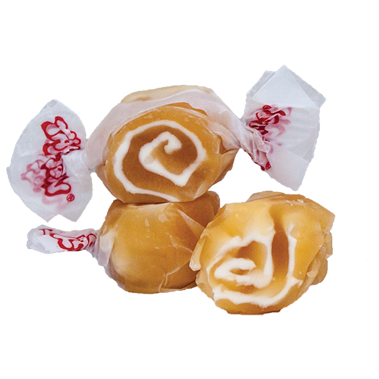 Caramel swirl salt water taffy 2.5lb bag