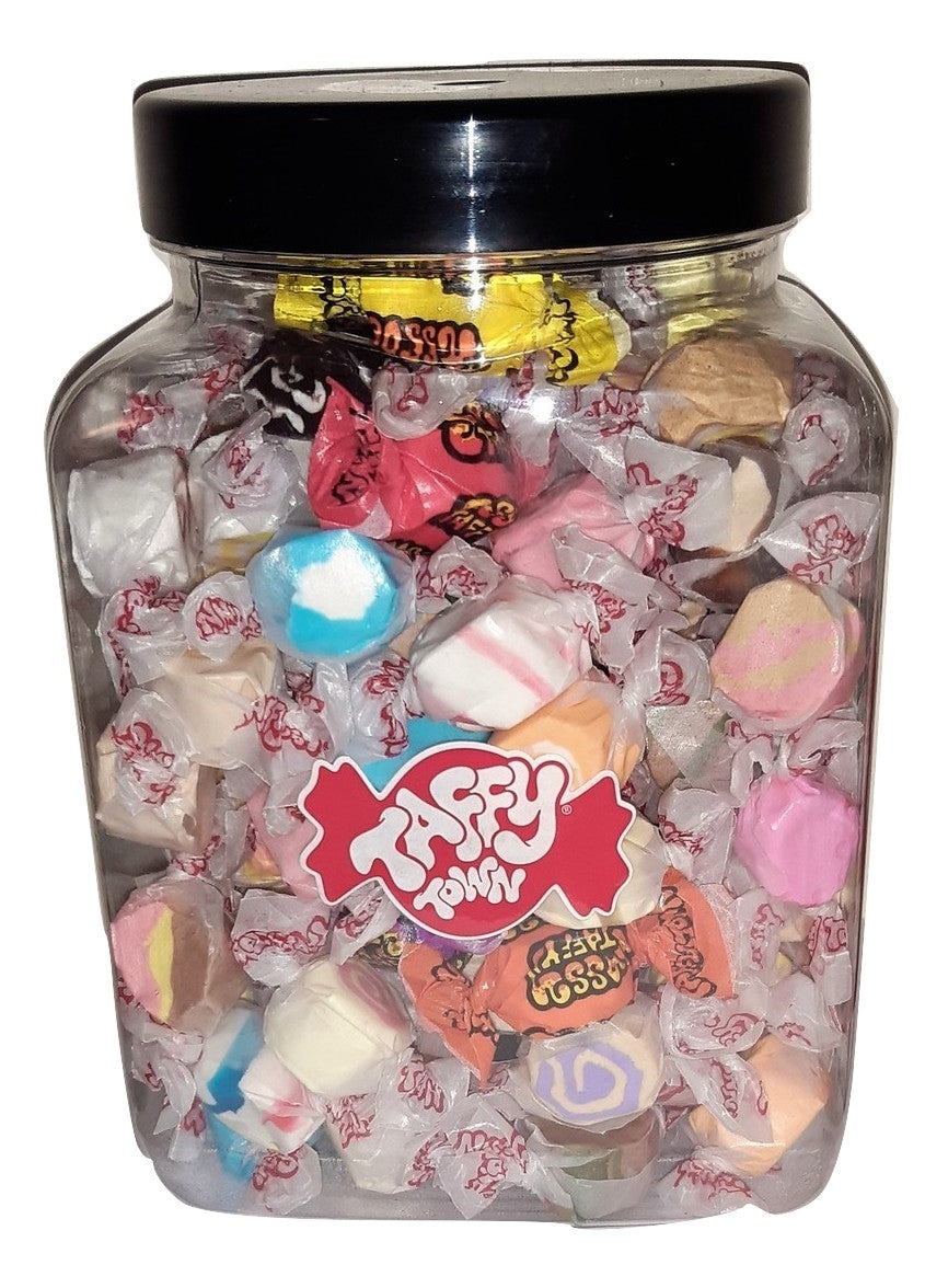 Assorted salt water taffy gift jar