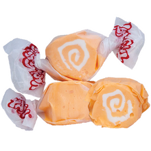 Load image into Gallery viewer, Orange cream salt water taffy 500g bag
