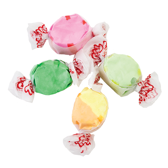 Orchard picks salt water taffy tin
