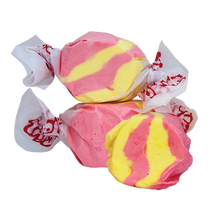 Load image into Gallery viewer, Strawberry &amp; Banana salt water taffy 500g bag
