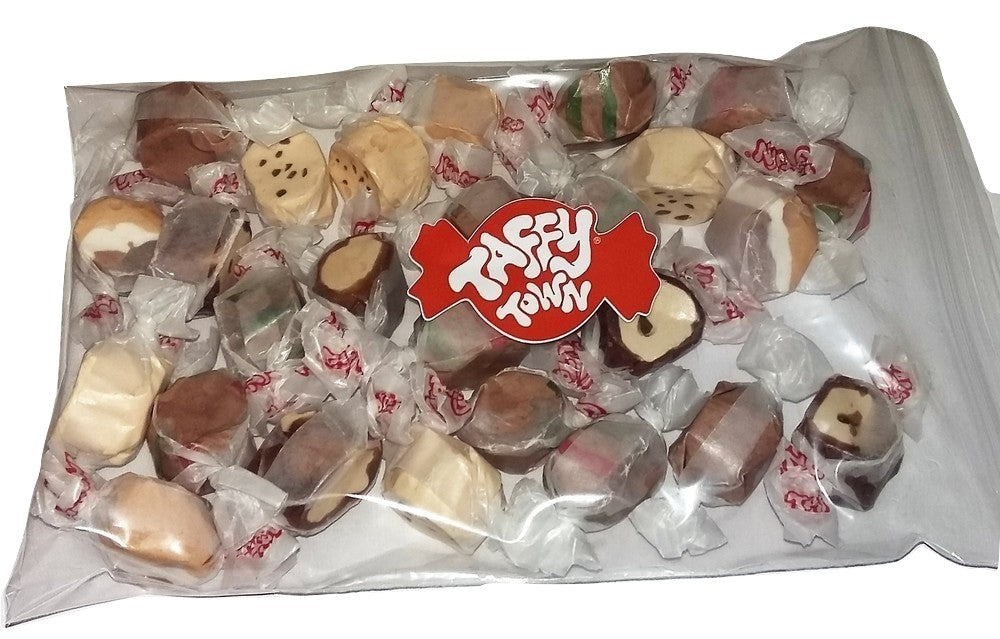 Assorted chocolate salt water taffy 200g bag