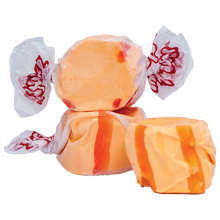 Load image into Gallery viewer, Assorted chocolate &amp; orange salt water taffy gift tin
