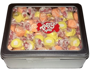 Assorted Orange & Lemon salt water taffy gift tin