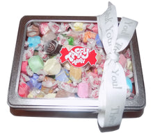 Load image into Gallery viewer, Assorted salt water taffy Thank you gift tin
