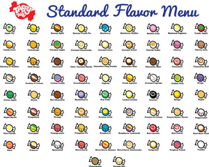 80 x flavour stand up pouch